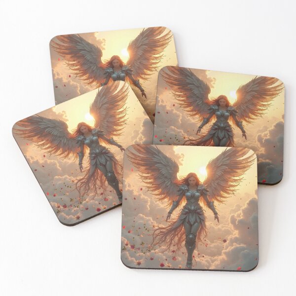 Item preview, Floral Valkyrie in Flight designed and sold by TONSNAP.