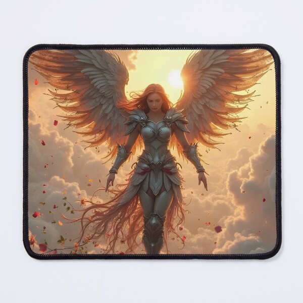 Item preview, Floral Valkyrie in Flight designed and sold by TONSNAP.