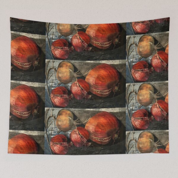 Item preview, Pomegranate Abundance - drawing by Avril Thomas designed and sold by AvrilThomasart.