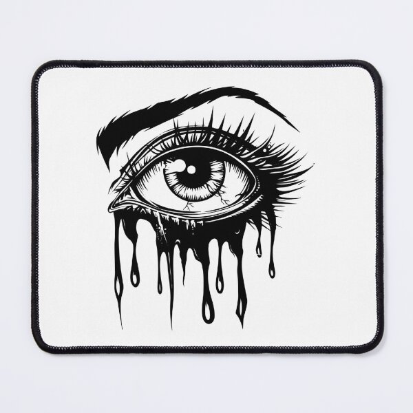 Item preview, Human Eye Crying Blood Tears Haemolacria Scary Bleeding designed and sold by inkoutninja.