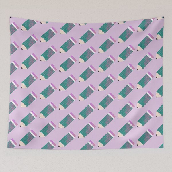Item preview, Cute Teal and Purple 2B Pencil designed and sold by Yulia Saraswati.