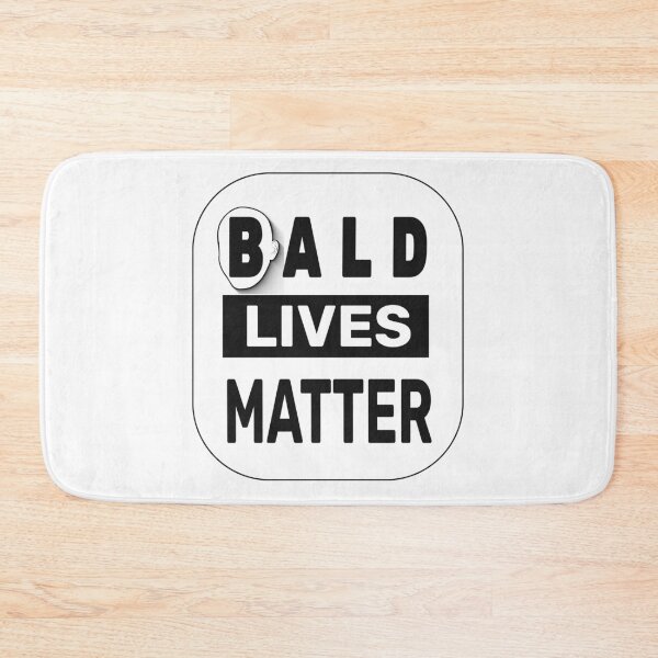 Item preview, Bald Lives Matter- Black and White designed and sold by ArtsyExplorer.