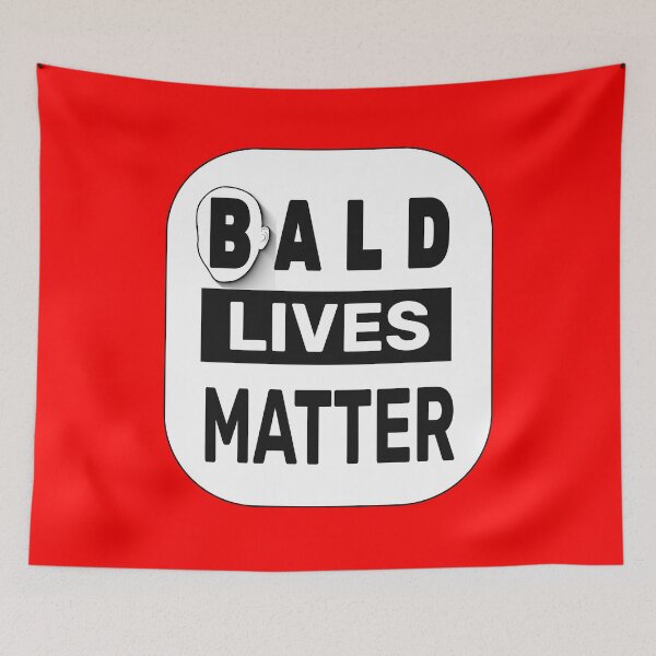 Item preview, Bald Lives Matter- Black and White designed and sold by ArtsyExplorer.