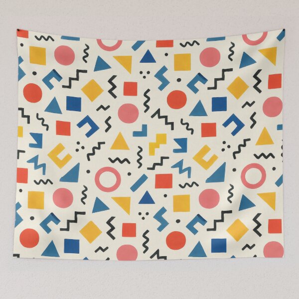 Item preview, Seamless Memphis Style Geometric Pattern designed and sold by champkppwc.