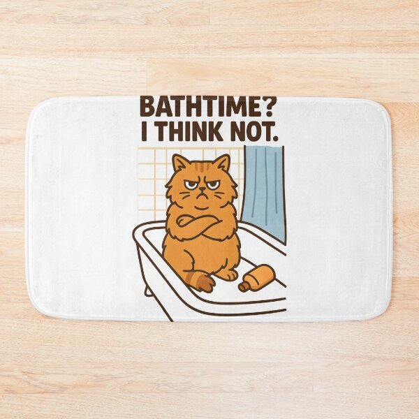 Item preview, Bathtime? I Think Not designed and sold by Uglyandcute.