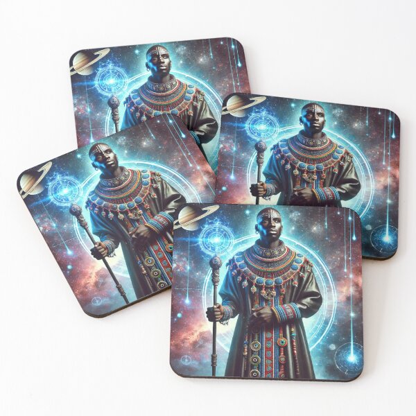 Artikelvorschau, Visionäre Schamanenkunst, Psychedelischer kosmischer Gott für spirituelle Science-Fiction-Fans entworfen und verkauft von OandSDesigns23.