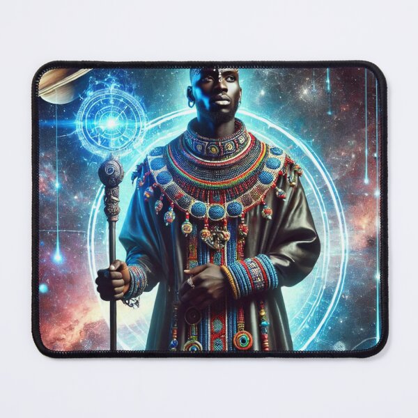 Artikelvorschau, Visionäre Schamanenkunst, Psychedelischer kosmischer Gott für spirituelle Science-Fiction-Fans entworfen und verkauft von OandSDesigns23.