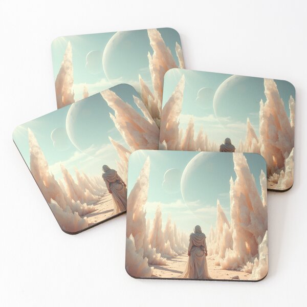 Item preview, The Wanderer Among Crystal Spires designed and sold by oanaunciuleanu.