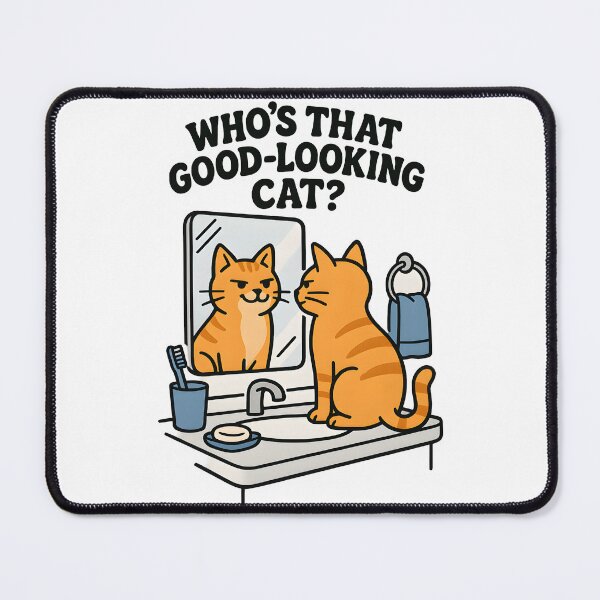 Item preview, Who’s That Good-Looking Cat? designed and sold by Uglyandcute.