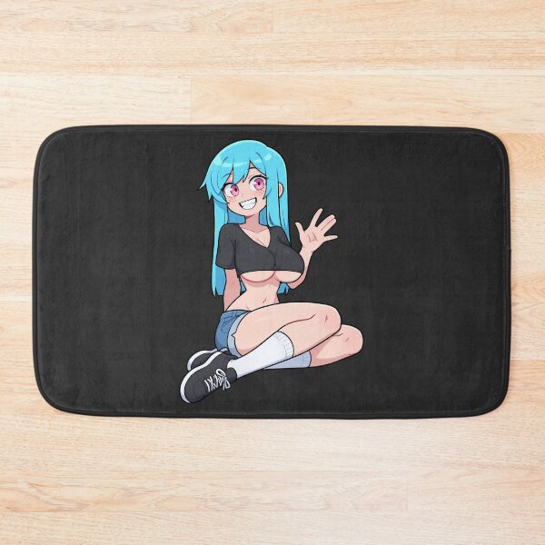 Item preview, Smiling Anime Girl Sitting & Waving – Kumi (Original Character Art) designed and sold by Kumi-dsgn.
