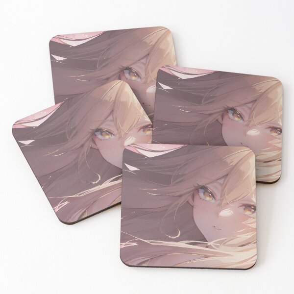 Item preview, Blonde anime waifu designed and sold by CocoArtDesigns.