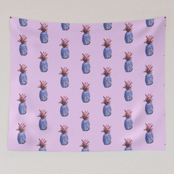 Item preview, Blue pineapple designed and sold by CatandColours.