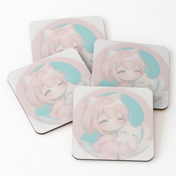 Item preview, Kawaii cat girl designed and sold by CocoArtDesigns.