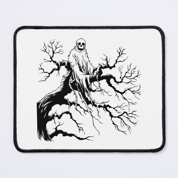 Item preview, Ghost Cheesecloth Halloween Spooky Spirit Soul Horror Tree designed and sold by inkoutninja.