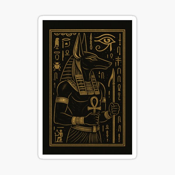 Artikel-Vorschau von Altägyptischer Pharaogott Anubis, designt und verkauft von MohamedThePhorn.