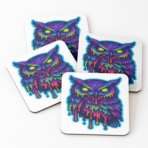 Item preview, Premium Trippy Owl Graffiti Sticker | Reloaded Summer Drop 2025 designed and sold by Imaginarium of Chaos falcon88 .