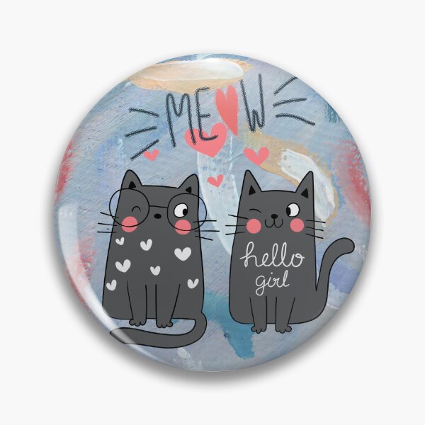 Item preview, Cute Meow Cat Duo Art designed and sold by  StickAndStyle .