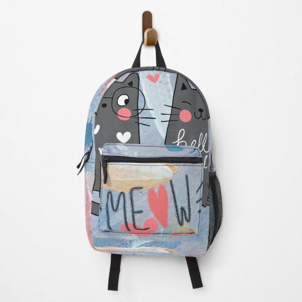 Item preview, Cute Meow Cat Duo Art designed and sold by StickAndStyle .