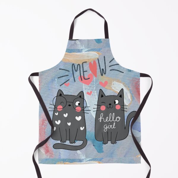 Item preview, Cute Meow Cat Duo Art designed and sold by StickAndStyle .