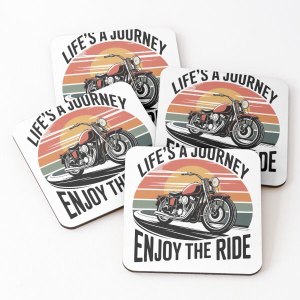 Item preview, Biker Lifes Journey Enjoy The Ride Motorcycle Men Women Kids T-Shirt designed and sold by RDRdesign.