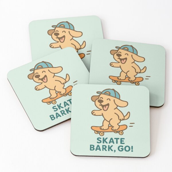 Item preview, Skate Bark Go – Cool Dog on a Skateboard designed and sold by Cuckoo Parrot.