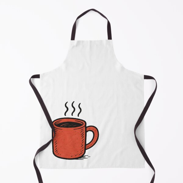 Item preview, Hand Drawn Red Mug of Coffee – Fun Coffee Lover Gift designed and sold by Hit the Wall.