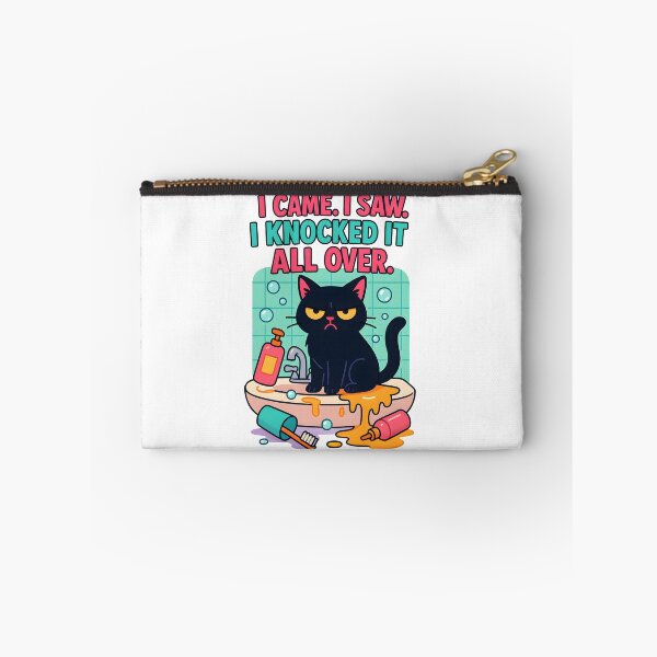 Item preview, Funny Black Cat Meme – “I Knocked It All Over”  designed and sold by Uglyandcute.