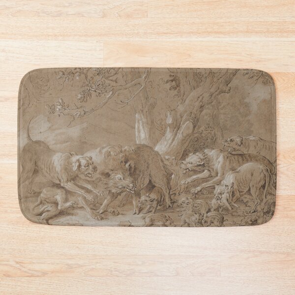 Item preview, Wild Sow and Her Young Attacked by Dogs, 1748. Jean-Baptiste Oudry (French, 1686 designed and sold by Vintage Designs +.