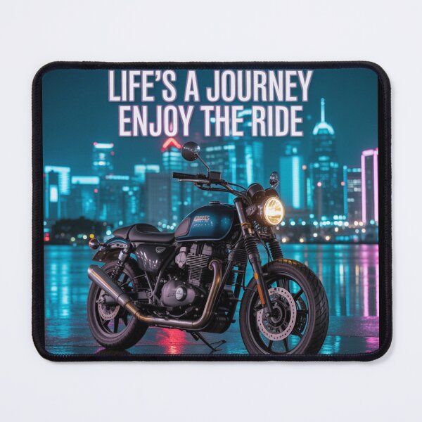 Item preview, Life’s A Journey Enjoy the Ride Funny Motorcycle Biker Men T-Shirt designed and sold by RDRdesign.