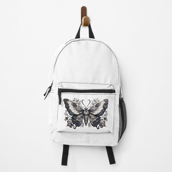 Item preview, a moth in grey blue designed and sold by Rose Design & Photos.