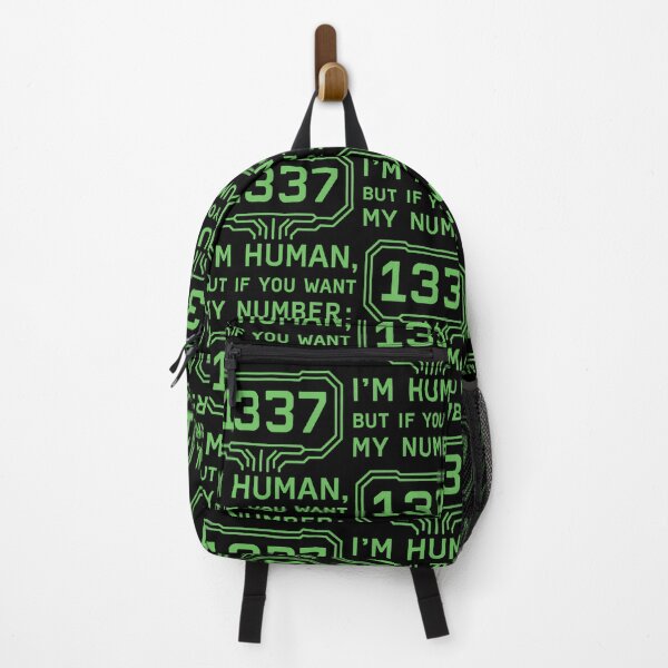 Item preview, Funny Geek T-Shirt – I'm Human, But My Number Is 1337 | Leet Code Gamer Shirt designed and sold by TeeTimeTreasure.