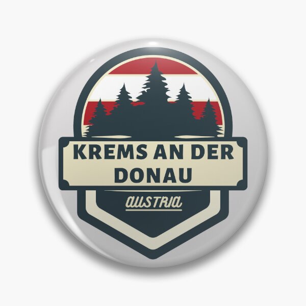Artikelvorschau, Krems an der Donau Österreich Retro Vintage Abzeichen entworfen und verkauft von World Designs.