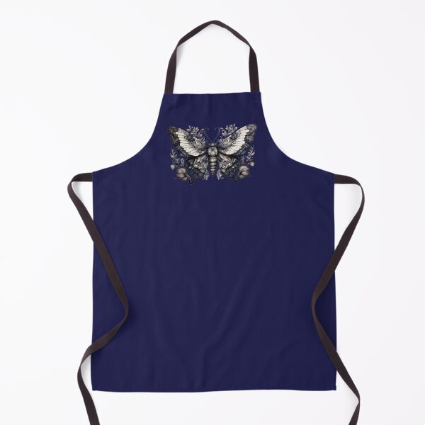 Item preview, a moth in grey blue designed and sold by Rose Design & Photos.