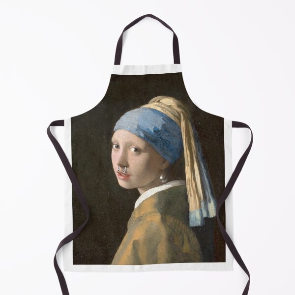 Item preview, Girl with a Pearl Earring AND Nose Ring designed and sold by IanBakerToons.