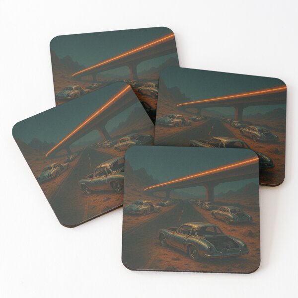 Item preview, Desert Highway Ruins – Chrome Cars of a Lost Future designed and sold by holaitssher.