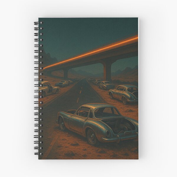 Item preview, Desert Highway Ruins – Chrome Cars of a Lost Future designed and sold by holaitssher.