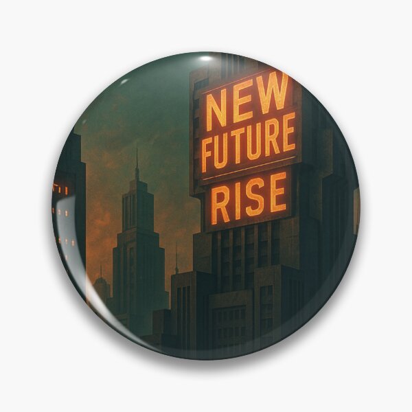 Item preview, Neon Orders – Brutalist Skyline in a Dystopian Future designed and sold by holaitssher.