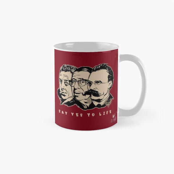 Item preview, Nietzsche, Camus, Sartre: Say Yes to Life (Amor Fati) designed and sold by Socratic Swag.