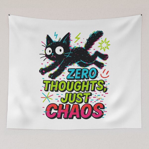 Item preview, Zero Thoughts, Just Chaos. designed and sold by Uglyandcute.