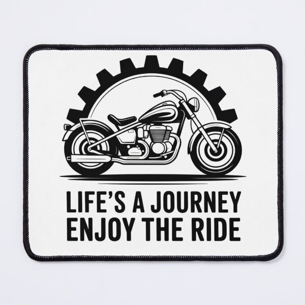 Item preview, Life’s A Journey Enjoy the Ride Funny Motorcycle Biker Men T-Shirt designed and sold by RDRdesign.