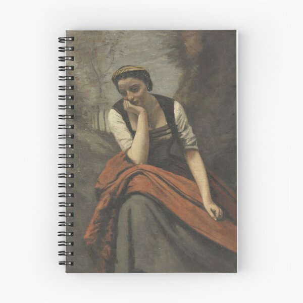 Item preview, Woman Meditating, after 1868. Copy after Jean Baptiste Camille Corot (French, 1796–1875) designed and sold by Vintage Designs +.