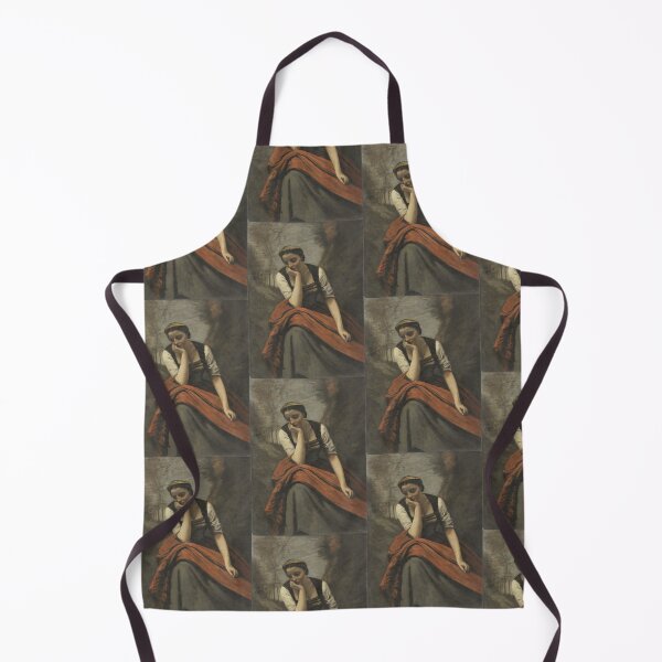 Item preview, Woman Meditating, after 1868. Copy after Jean Baptiste Camille Corot (French, 1796–1875) designed and sold by Vintage Designs +.
