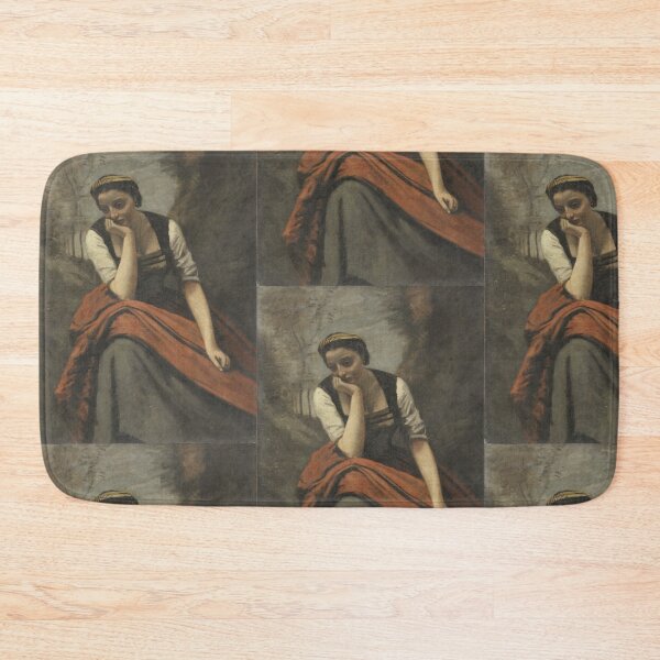 Item preview, Woman Meditating, after 1868. Copy after Jean Baptiste Camille Corot (French, 1796–1875) designed and sold by Vintage Designs +.
