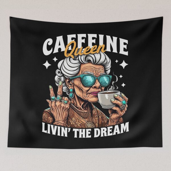 Item preview, Elderly Woman Enjoys Coffee designed and sold by Aise06.