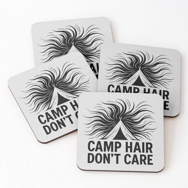 Item preview, Camp Hair Don't Care - v.1 - black designed and sold by QuirkySpark.
