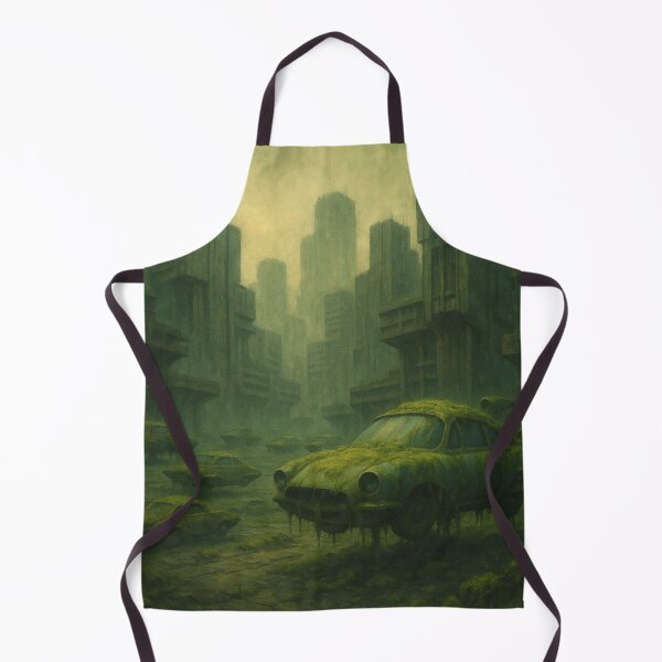 Item preview, Grounded Dreams – Moss-Covered Flying Cars in a Lost Megacity designed and sold by holaitssher.