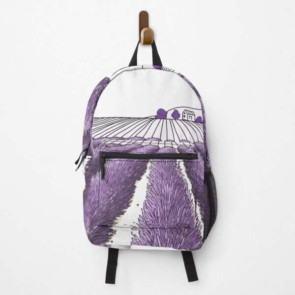 Item preview, Lavender Farm Line Art Landscape designed and sold by PaintbrushPlace.