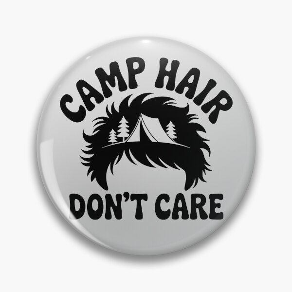 Item preview, Camp Hair Don't Care - v.2 - black designed and sold by QuirkySpark.