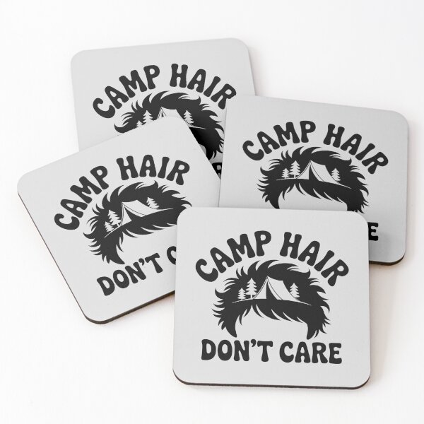 Item preview, Camp Hair Don't Care - v.2 - black designed and sold by QuirkySpark.