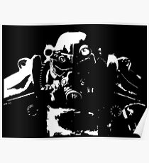 Fallout 3, Fallout New Vegas, Fallout 4 - T45 Power Armour Silhouette Poster
